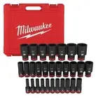 SHOCKWAVE 1/2 in. Drive Metric 6 Point Impact Socket Set (29-Piece)