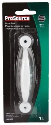 NEW PROSOURCE 20914PHB-PS 4 3/4" WHITE STEEL DOOR PULL HANDLE 4861092
