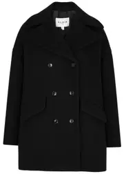 Alaïa Double-breasted Wool-blend pea Coat - Black - 38 (UK10 / S) 38 (UK10 / S)