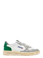 [Autry] Autry-Sneakers Medalist Low Super Vintage Colore Bianco Verde E Grigio-Uomo 40 IT