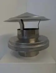 Wood heater Rain Hat / Flue Hat / 6" chinaman Cowl stainless steel