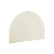 Bed Head Headboard Bed Frame Queen Boucle - GREI White