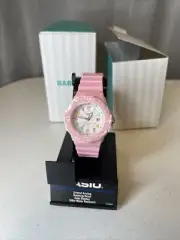 Casio LRW200H-4B2V, Girl's Analog Pink Resin Band, 100 Meter WR Date Brand New