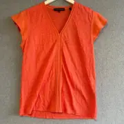 David Lawrence Coral Flutter Sleeve Top Size S BNWT