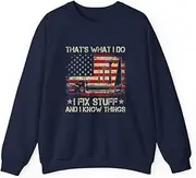 [VidiAmazing] That's What I Do I Fix Stuff and I Know Things US Flag ds083 T-Shirt