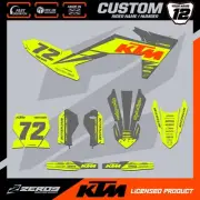 KTM 50 65 MOTOCROSS GRAPHICS CUSTOM MX GRAPHICS DECALS SX50 SX65 TUFF GRY/YEL