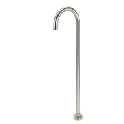 VALE Symphony Floor Standing Bath Spout - Brushed Nickel