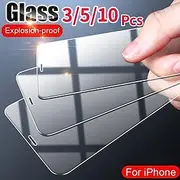 3 pcs 5 pcs 10 pcs Screen Protector For Apple iPhone 16 iPhone 15 Pro Max Plus iPhone 14 13 12 11 Pro Max Mini X XR XS Max 8 7 Plus Tempered Glass 9H Hardness