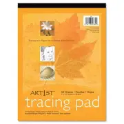 PACON ® Tracing Pad, White, 9" x 12", 50 Sheets