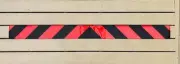 Red & Black Reflective Chevron Panel Oralite V98 Custom Orafol Decal Tape
