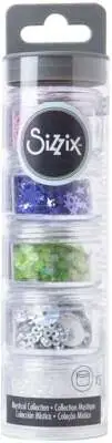 Sizzix Making Essential Sequins & Beads 5/Pkg Pearlescent, 5g Per Pot