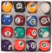 1 Set Children's Billiards Set Pool Table Balls Billiard Pool Balls Mini Billiard Toy Pool Training Balls Mini Pool Table Kid Toys Household Billiard Ball Resin Major Practice Ball