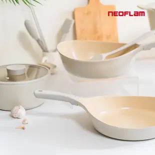 NEOFLAM VULCAN白火山系列鑄造3鍋組(全新陶瓷塗層升級款/不挑爐具)
