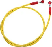 Universal Motorcycle Brake Oil Hose Line High-temperature Brake Line for Motorbikes Vibrant Colors Steel Wire Rubber Sleeve Enhanced Safety