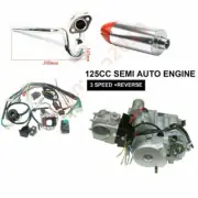 125cc 4 Stroke Semi Auto Engine Motor Kit 3+1 Reverse TRX90 ATV Dirt Bike Buggy