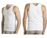 Bonds Mens 3 Pack Chesty Singlets Underwear Cotton Work Singlet White Black Navy Cotton - White