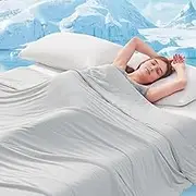 Topcee Cooling Comforter Queen Size (90"x90")-Cooling Blanket Everlasting Cold Touch for Hot Sleepers-Q-max>0.45 Double-Sided Lightweight Design Summer Ice Blanket for Night Sweats-Grey