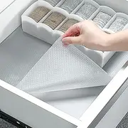 OKAM Shelf Liner Non-Slip Drawer Liners - Kitchen, Pantry, Cabinet, Shelf Liners - 45x500cm (18"x197") Clear Non-Adhesive Plastic EVA Protector Mat for Shelves, Fridge, Refrigerator in Half Metre Roll