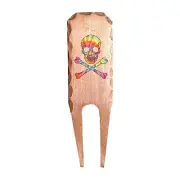 Tie Dye Skull and Crossbones Forged Copper Divot Repair Tool by Sunfish Golf