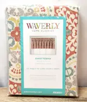 WAVERLY Home Classics ASTRID CORAL VALANCE 52" X 18" NEW #856827 Model #16660