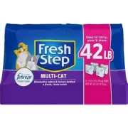 Fresh Step Multi-Cat Clumping Litter W/Febreze 42 Lbs