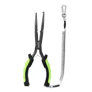 F03 Fishing Pliers, 9 in Long Nose Hook Remover A: 9" Split Ring Nose