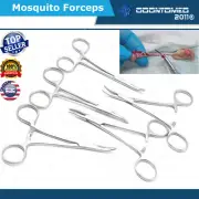 ODM 5 Halted Mosquito Forceps 3.5" Curved Veterinary Instrument