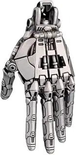 [BOSENIYU] Mechanical Hand Pendant for Necklace, Movable Finger Joints Robot Hand Charm Jewelry for Men Women.