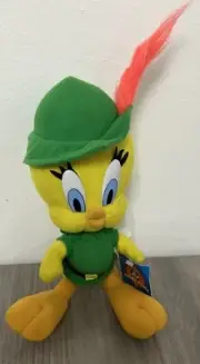 Looney Tunes Tweety Bird Robin Hood Plush Stuffed w/tags ACE 1997 Excellent!