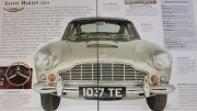 Aston Martin DB4 Picture Out of Print Spec Article Sheet Wall Art Decor