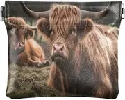 [YXYZRMY] PU Leather Squeeze Coin Purse Scottish Highland Cattle, Coin Pouch Change Holder for Women Men, Mini Portable Cosmetic Bags for Women, Multi-colored, one size, Multi-style, Multi-colored, one