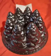 Nordic Ware Holiday Tree & Train Cake Bundt Pan Heavy Cast Aluminum Mold New ✞