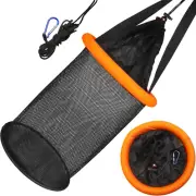Floating Fishing Basket, Collapsible Fishing Net Portable Nylon-Mesh | Coated Ny