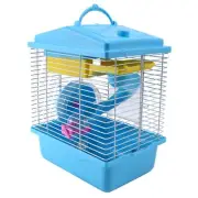 Pet Cage Hamster Cottage with Transparent Skylight Double Layer House for3760