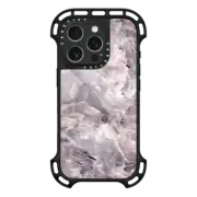 iPhone 16 Pro Ultra Bounce Case MagSafe Compatible Grey Purple Marble