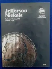 Whitman Jefferson Nickel #3 1996-2023 Coin Folder, Album Book #9035
