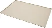 Dog Feeding Mat, Puppy Pattern Pet Food Mat Small Silicone Waterproof Stain Resistant for Dogs Pets for Floors (Beige)