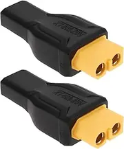 YINETTECH 2pcs XT60 Female to Type C Female Connector 100W 20V 5A XT60 to USB C Adapter for RC Car FPV Drone Laptop Power Supplies