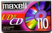 Cassette Tape Maxell UD II CD 110 Minutes High Bias Audio IEC Type II