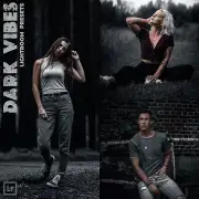 5 Dark Vibes presets Lightroom presets Dark presets Moody preset Cinematic