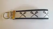 Lacrosse 6" Key chain Key Fob Key Ring Wrist Strap Birthday Gift Sports Teams