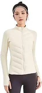 [JUSHZ] Down Jacket Women Hiking Thin Coats Casual Active Outerwear Streetwear Womens Ladies Zip Girls Cardigan Sports Tops Lightweight Zipper