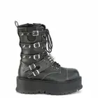 Demonia Slacker-165 Black Spiked Vegan Leather Platform Boots • Ships in 2-4 ...