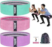 Fitness Band Resistance Bands, Anti-Slip Resistance Loop Band Fabric Set Hip Legs Sports Elastic Spoil Band Training Band for Yoga Crossfit Gymnastics etc