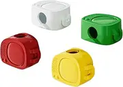Cable Tidy Clips - Cord Organizer Holder, Cable Holder Clips | 4X Adhesive Cord Organiser Wire Management | Multipurpose Wire Straps Organizer for Hide Or Organize Phone USB Charger