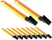 Milisten Fluorescent Trail Marking Clips Durable Reflective Gear for High Visibility Outdoor Activities Suitable for Hiking Archery Night Running Cycling