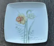 Lenox, Artist Sketchbook, Daffodil, Square Accent Plate ~new~