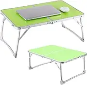 Exquisite Folding Table Folding Laptop Desk Portable Lap Table for Serving Breakfast, Reading Holder, Bed Desk in Student Dorm Green (60 x 40 cm) Ideal for Watching Movies on Bed or Sofa