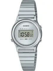 Casio Mini Collection Slim Round Silver LA700WE-7AEF Silver Stainless Steel Womens Watch