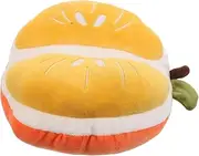 Realistic Orange Plush Cushion Soft Stuffed for Birthdays and Holidays Cozy Decorative Throw for Couch and Classroom